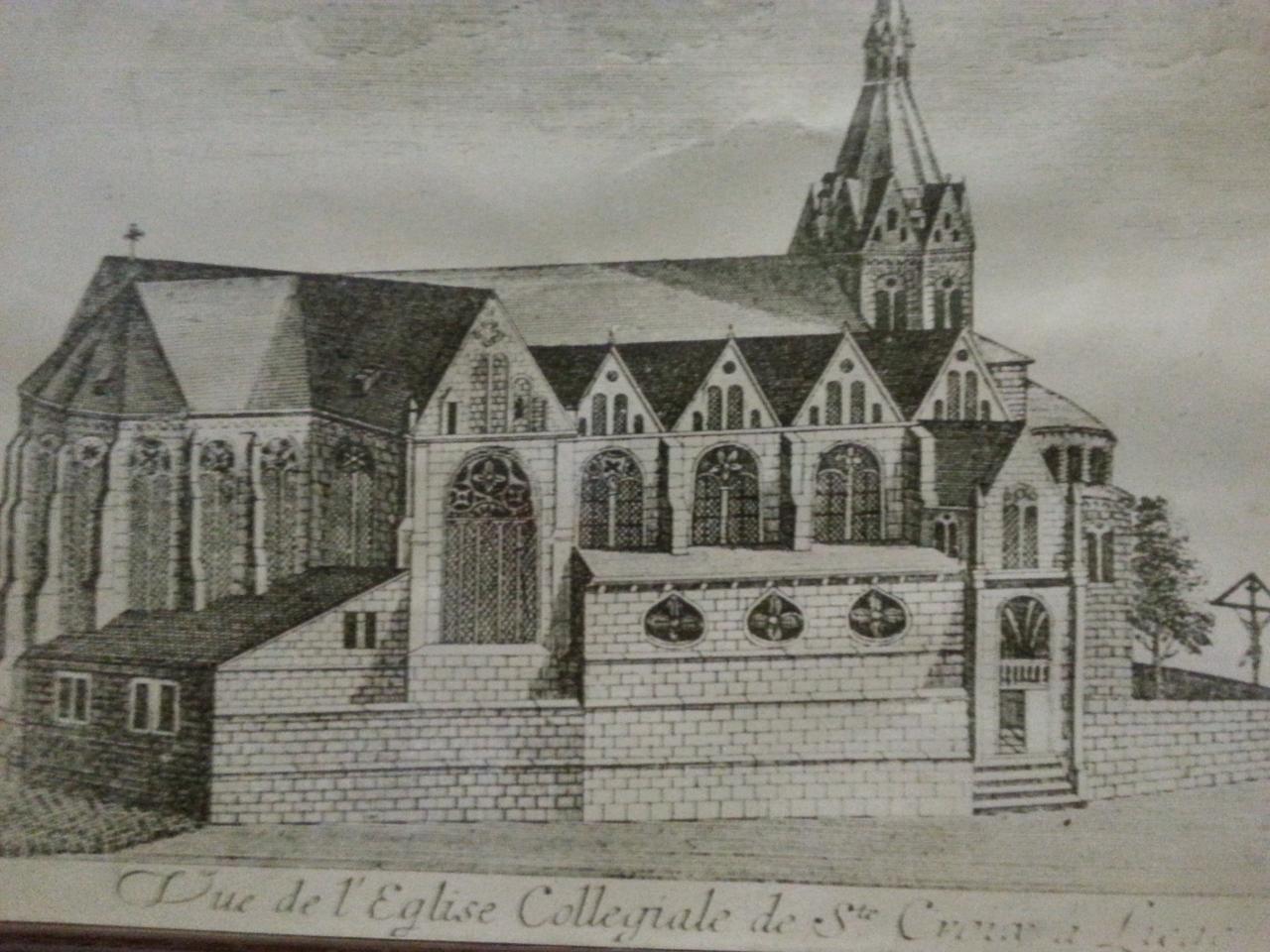 Collégiale Ste-Croix - gravure