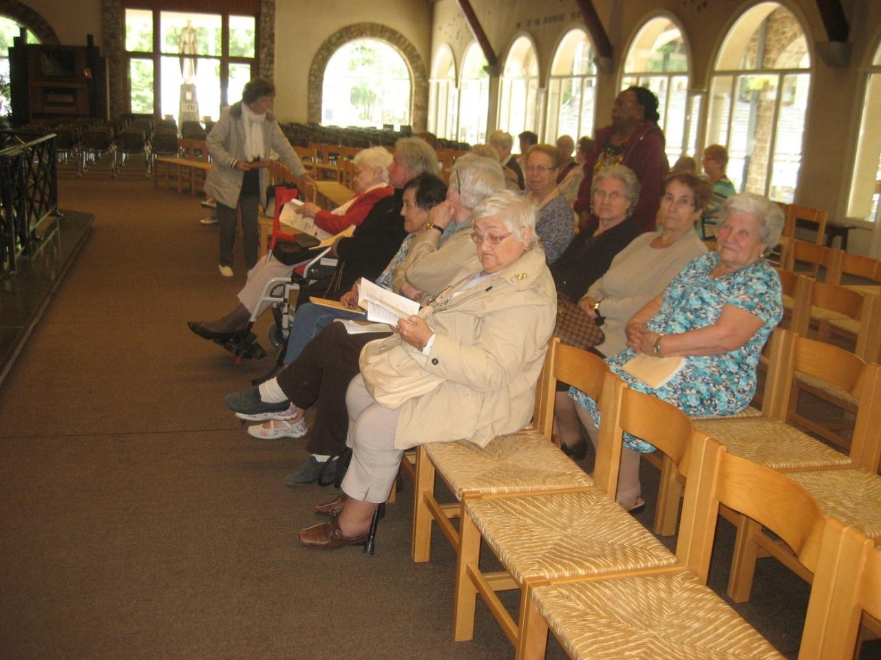 Lors de l'eucharistie