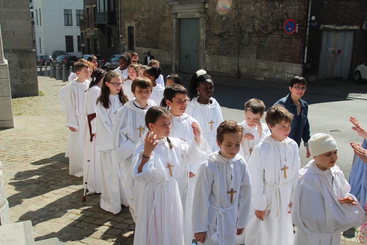 Arrivée à la basilique