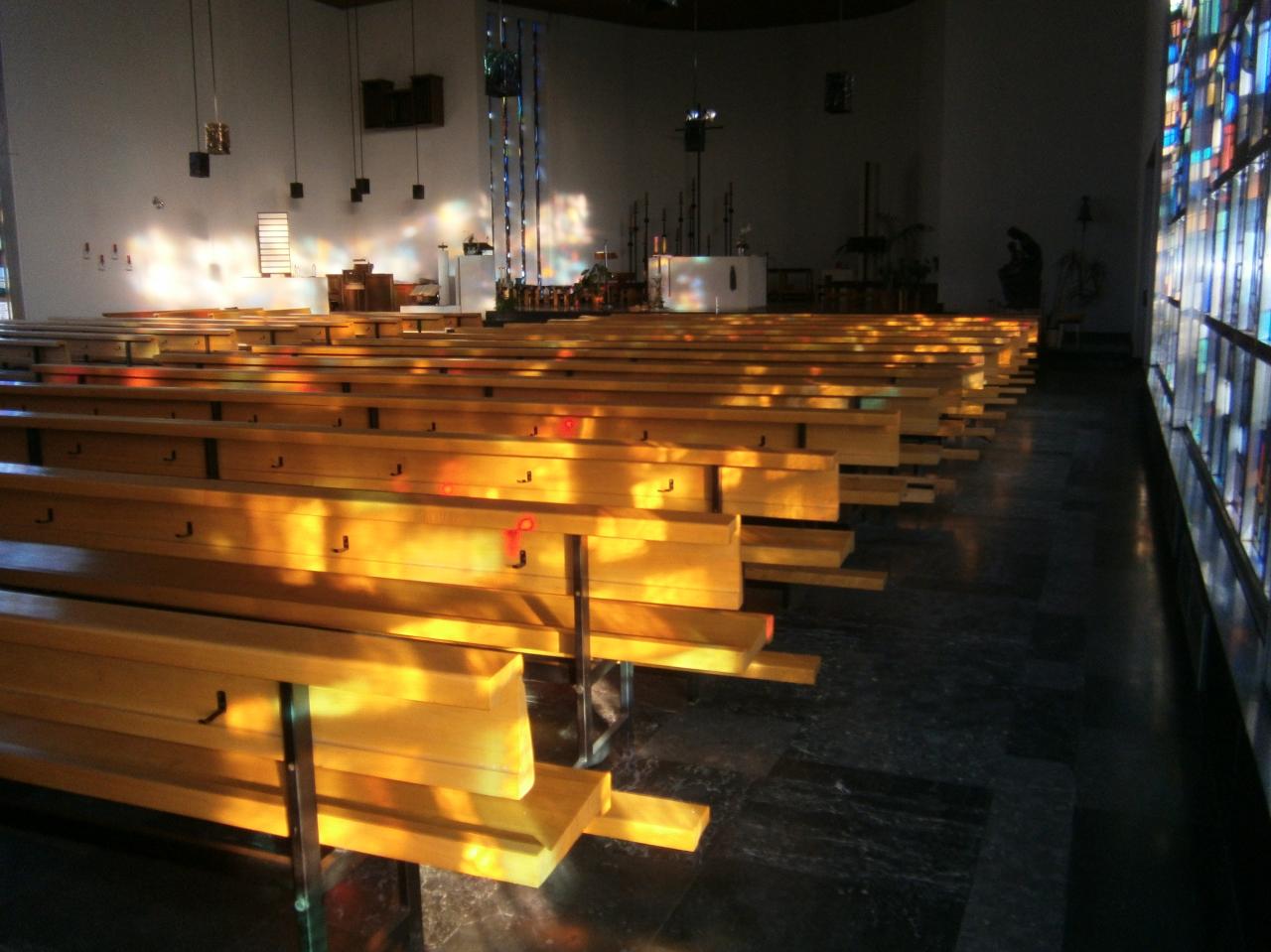 Eglise Ste-Julienne, jeux de lumière